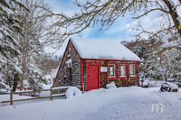 Winter at the Glen Mills Historic District in Rowley, MA