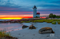 After Sunset at Annisquam Light in Gloucester, MA
