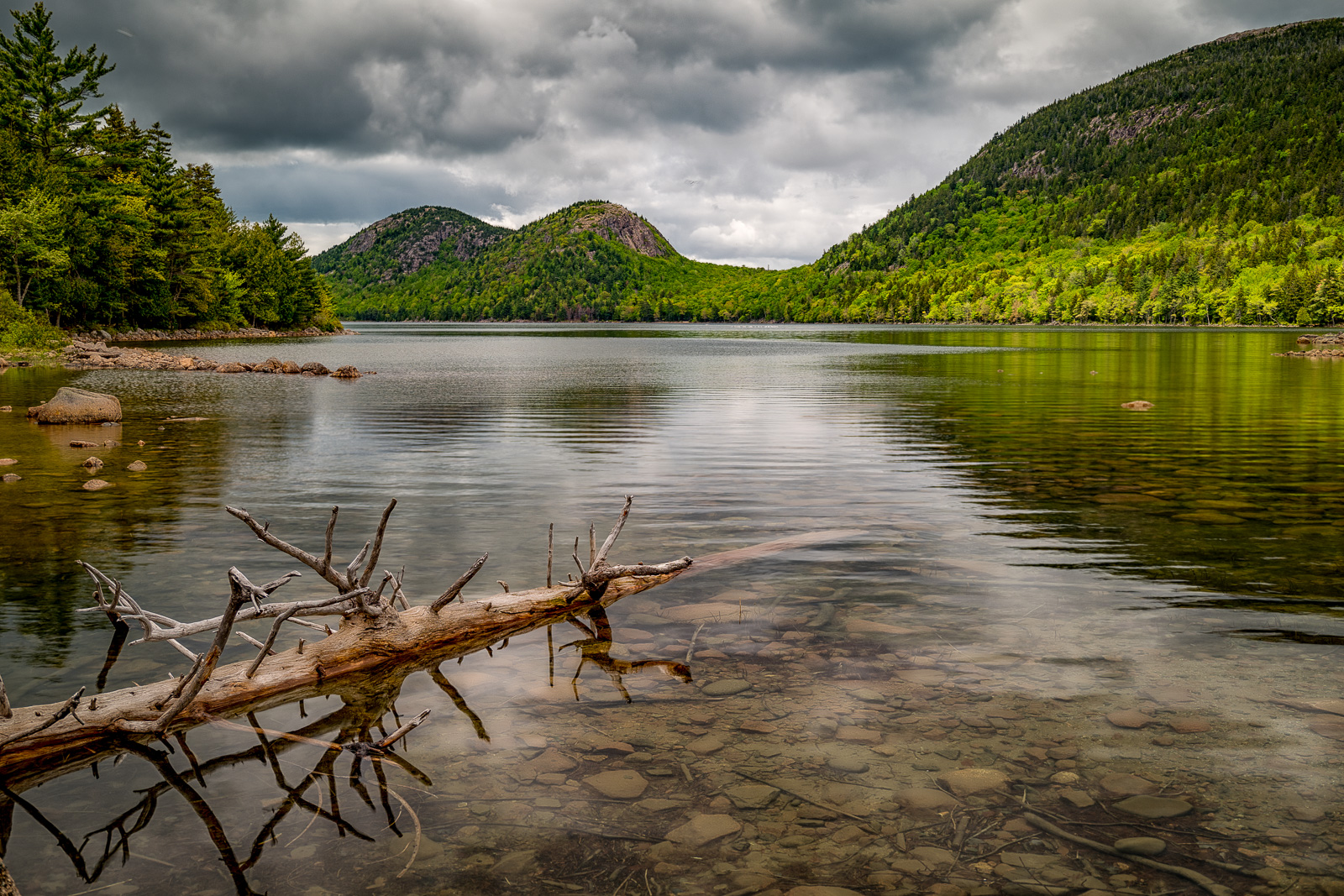 When I visit Jordan Pond I usually 'focus' on the boulders/rocks along the edge of the pond for my images. This time that fallen...