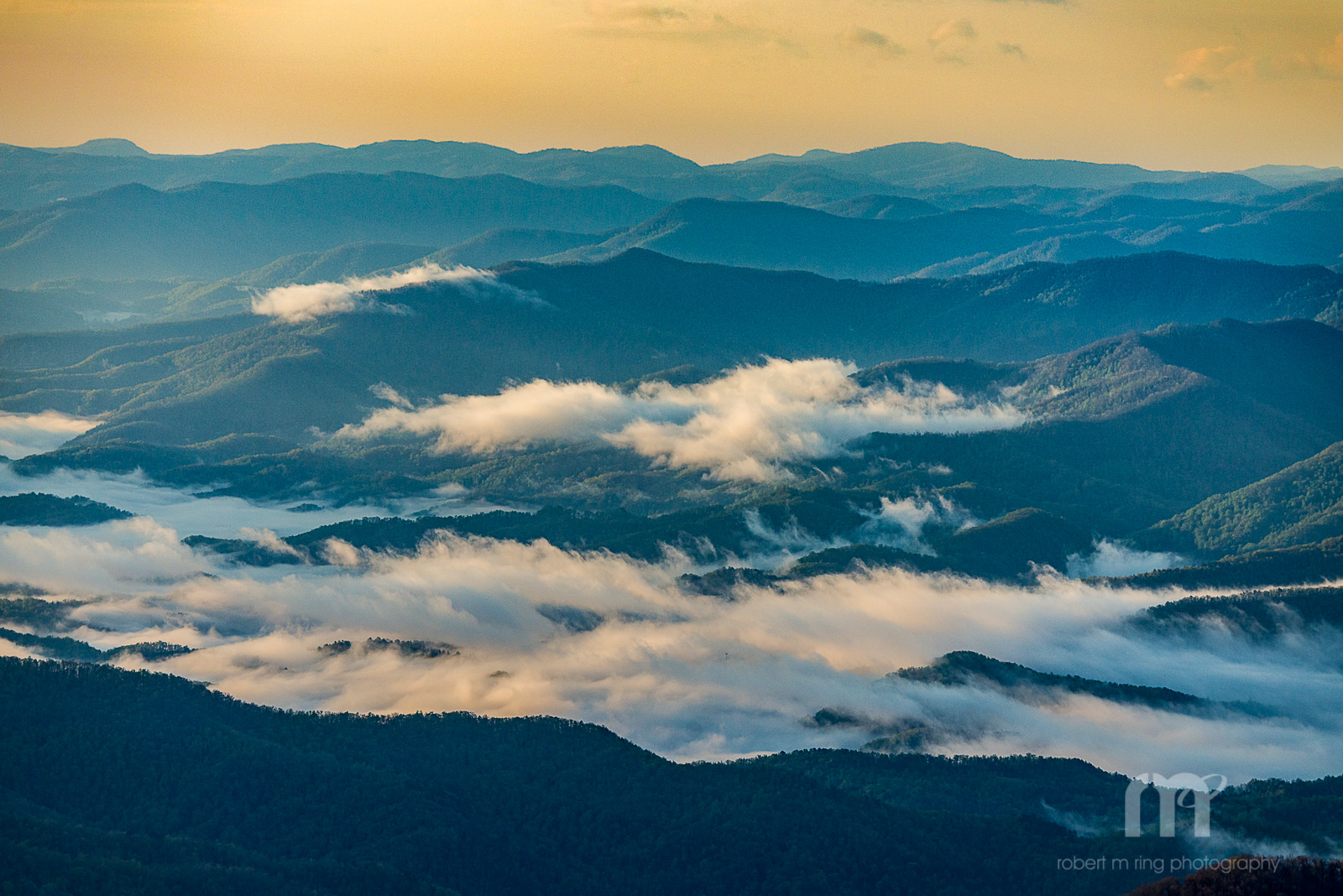 Looking Over The Smoky Mountains Of Tenessee